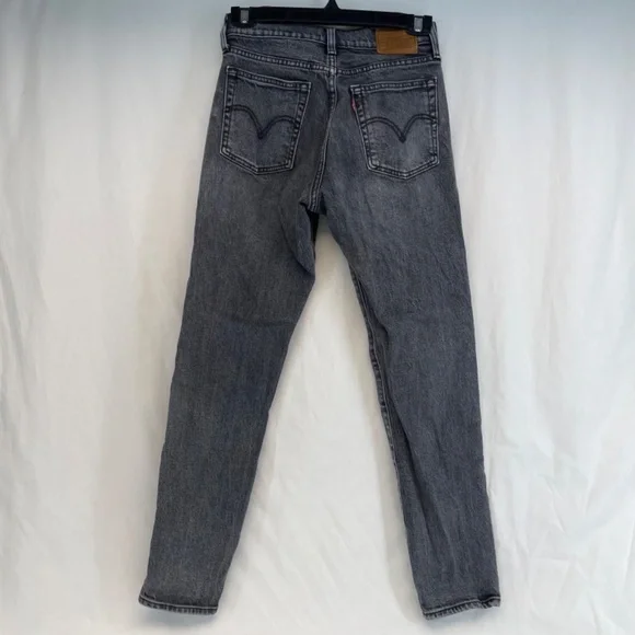 Levis High Waist Skinny Jean Black Wash Women’s Size 25 VINTAGE - Picture 3 of 16